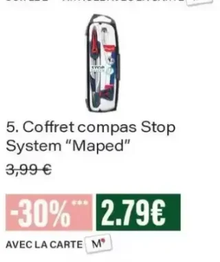 Coffret compas Stop System Maped