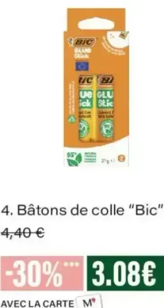 Bâtons de colle "Bic"