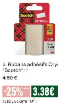 Rubans adhésifs Crystal "Scotch"
