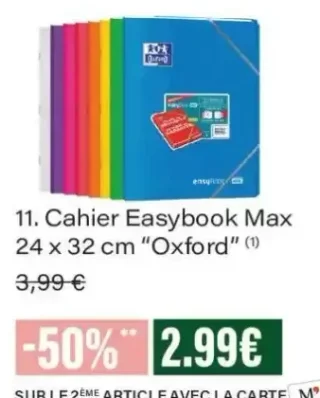Cahier Easybook Max 24 x 32 cm "Oxford"