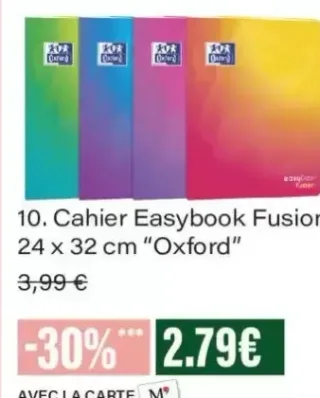 Cahier Easybook Fusion 24 x 32 cm "Oxford"
