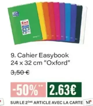 Cahier Easybook 24 x 32 cm "Oxford"