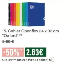 Cahier Openflex 24 x 32 cm Oxford