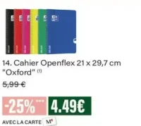 Cahier Openflex 21 x 29,7 cm Oxford