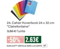 Cahier Koverbook 24 x 32 cm Clairefontaine