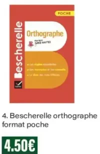 Bescherelle orthographe format poche