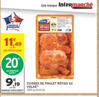 CUISSES DE POULET RÔTIES X2 VOLAÉ