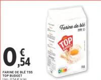 Farine de blé T55 TOP BUDGET
