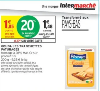 Gouda les tranchettes Pâturages