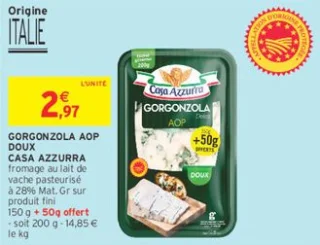 Gorgonzola AOP Doux Casa Azzurra