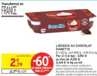 LIÉGEOIS AU CHOCOLAT DANETTE
