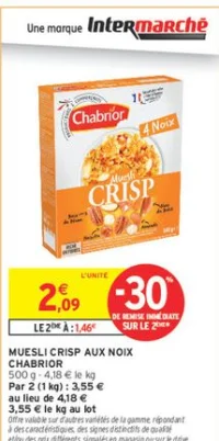 Muesli Crisp aux Noix Chabrior