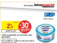 Thon albacore au naturel MSC Odyssée