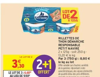 Rillettes de thon démarche responsable Petit Navire