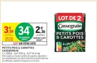 Petits pois & carottes Cassegrain