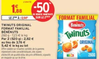 Twinuts Original Format Familial Bénénuts