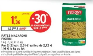 Pâtes Macaroni Fiorini
