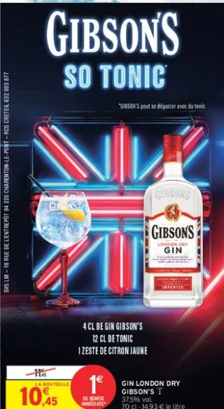 Gin London Dry Gibson's