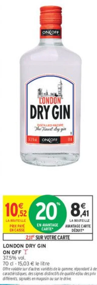 London Dry Gin On Off