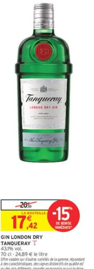 Gin London Dry Tanqueray