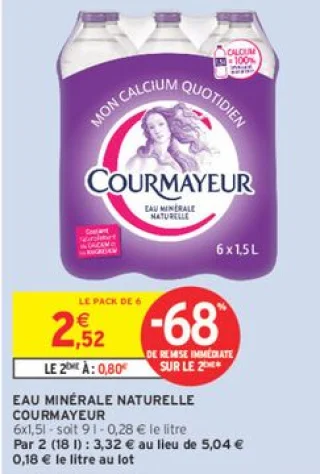 EAU MINÉRALE NATURELLE COURMAYEUR