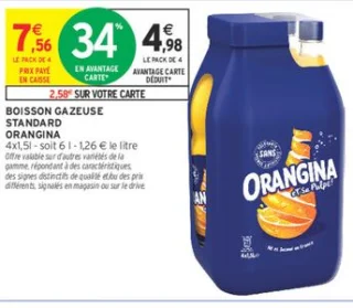 BOISSON GAZEUSE STANDARD ORANGINA