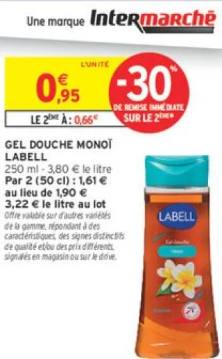 GEL DOUCHE MONOÏ LABELL