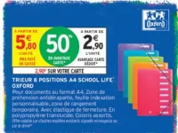 Trieur 8 positions A4 School Life Oxford
