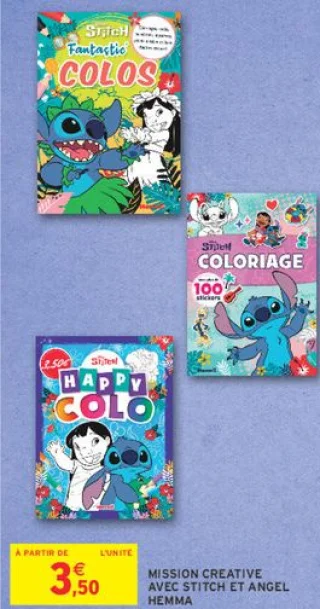Mission Creative avec Stitch et Angel Hemma