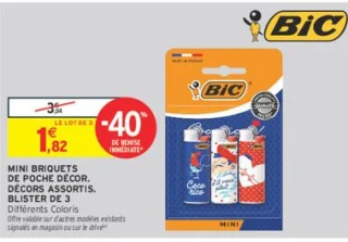 MINI BRIQUETS DE POCHE DÉCOR BIC