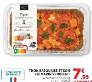 Thon Basque et son Riz Marin Vendéen