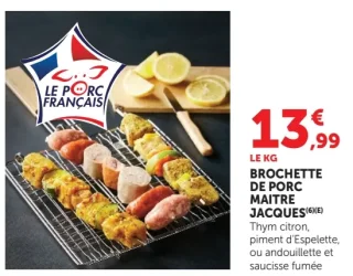 Brochette de porc Maître Jacques