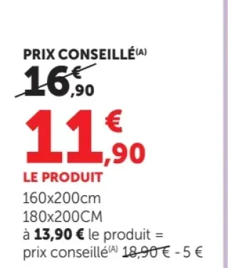 Drop housse jersey uni