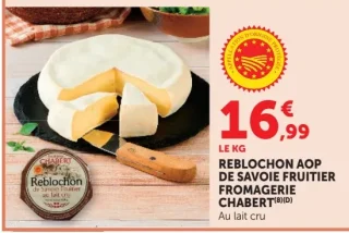 Reblochon AOP de Savoie Fruitier Fromagerie Chabert