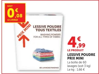 LESSIVE POUDRE PRIX MINI