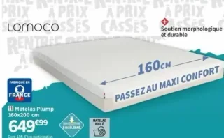 Matelas Plump 160x200 cm Lomoco