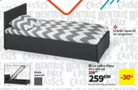 Lit coffre Pilow 90x190 cm