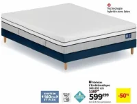 Matelas L'Emblématique Merinos 140x190 cm