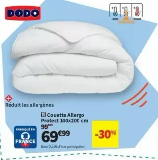 Couette Allergo Protect 140x200 cm Dodo