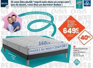 Matelas Air Adapt 160x200 cm Bultex