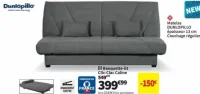 Banquette-lit Clic-Clac Caline Dunlopillo