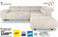 Canapé d'angle convertible Moby