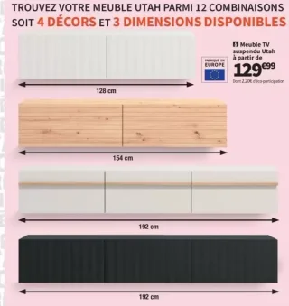 Meuble TV suspendu Utah