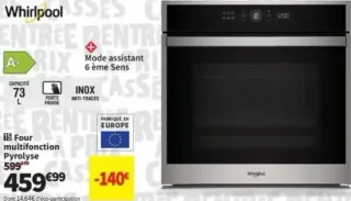 Whirlpool Four multifonction pyrolyse WOI4S8PMOSXAF