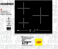 Table de cuisson vitrocéramique Rosières RH63CT/2