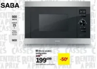 Micro-ondes intégrable SABA MO 2519IX