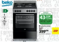 Cuisinière mixte 60 cm Beko FBE63131XCS