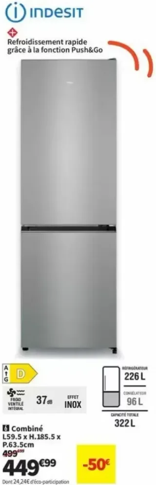Réfrigérateur Combiné Indesit