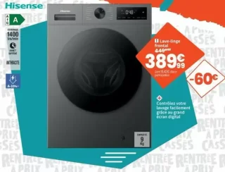 Lave-linge frontal Hisense WF119042BTP2