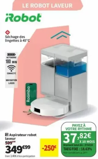 Aspirateur robot laveur iRobot Roomba Plus 415